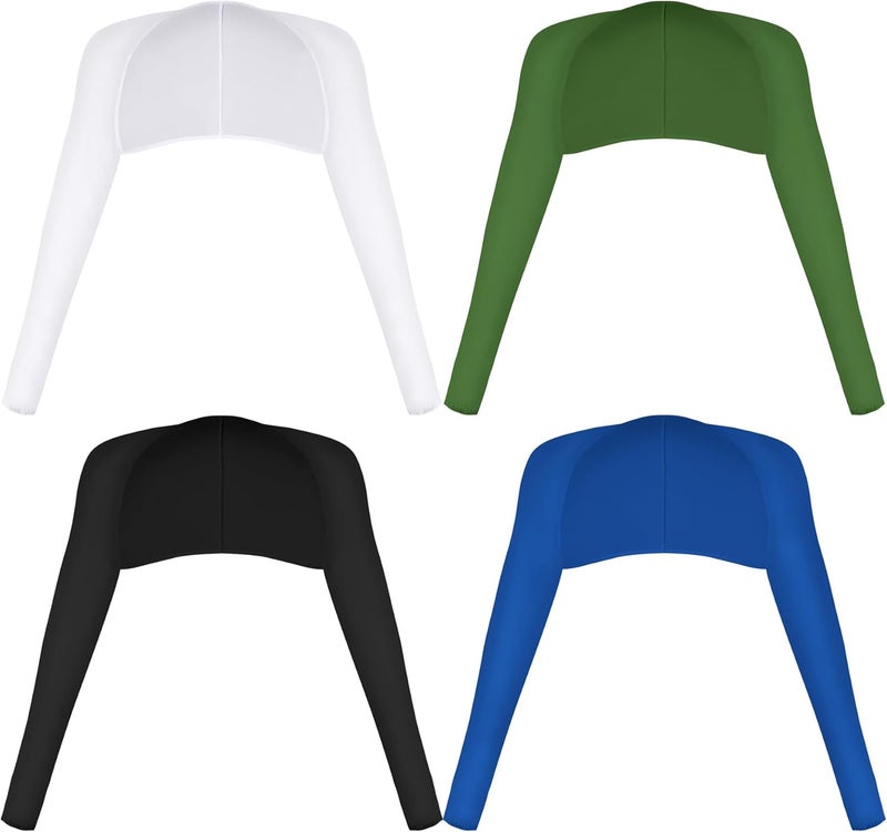 Yookat 4 Pieces Cooling Shawl Golf Cooling Shawl Arm Sleeve Sun Protection Golf Shrug for Women Men Outdoor Sports - Image 4